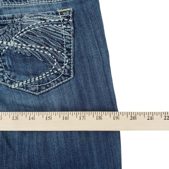 Silver Jeans Co Jeans Women 29x33 Aiko Bootcut Embroidered Whiskered Low Rise - Picture 12 of 15